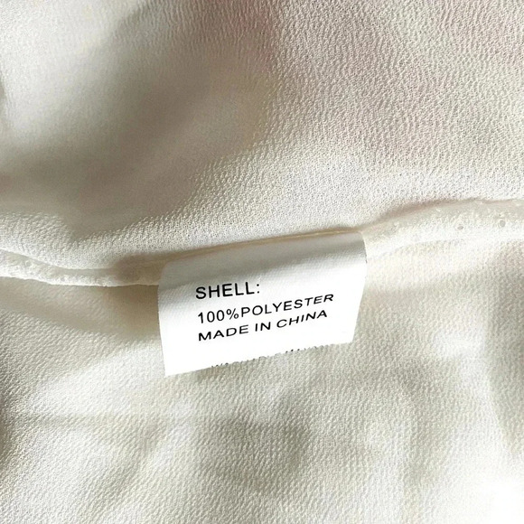 BLNK | White Red Rose Print Plugging Neck  Frilled Hem Sleeveless Romper Size S - Picture 9 of 9